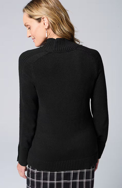 Wearever Button-Cuffed Sweater