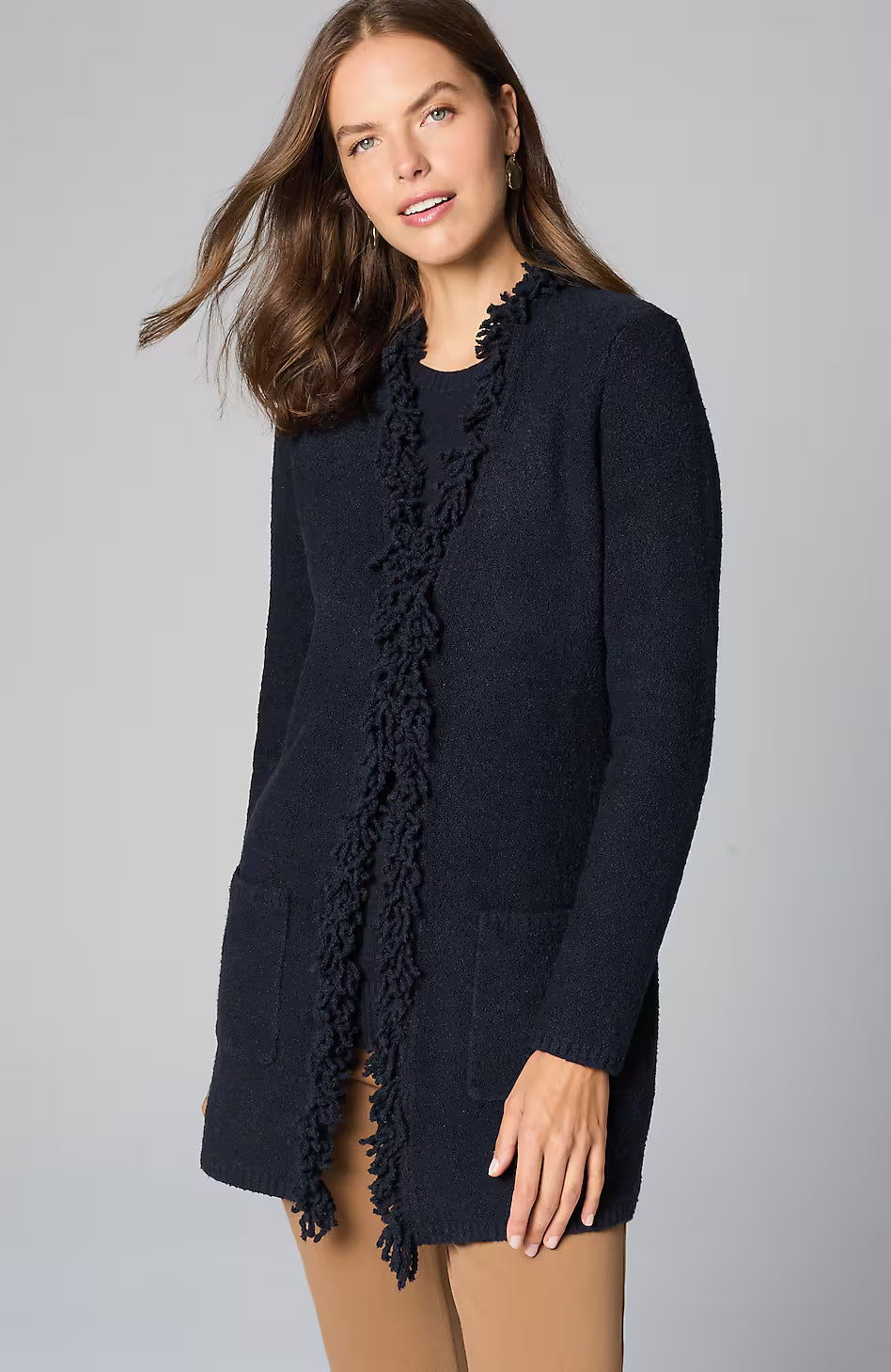 Long Fringe Cardi