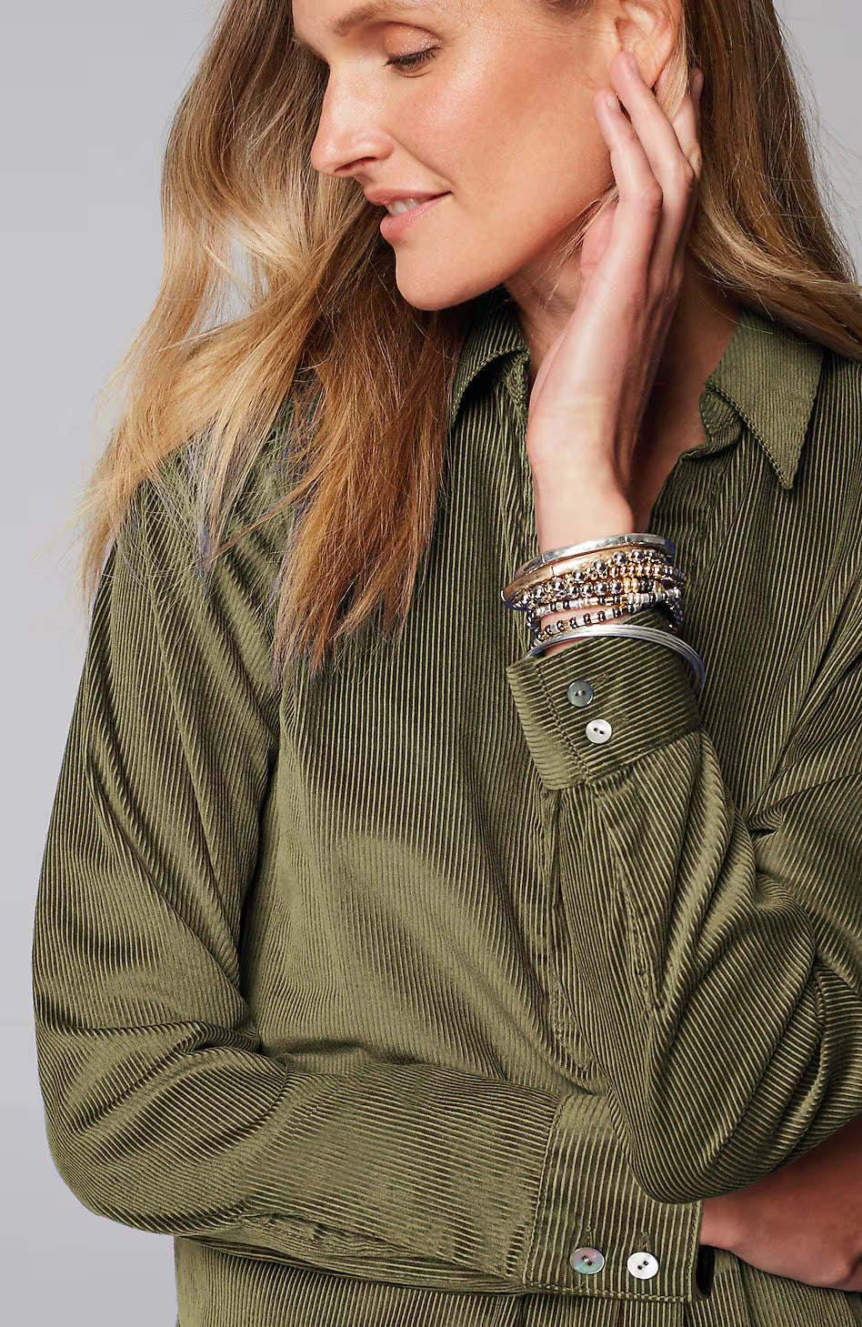 Corduroy A-Line Tunic