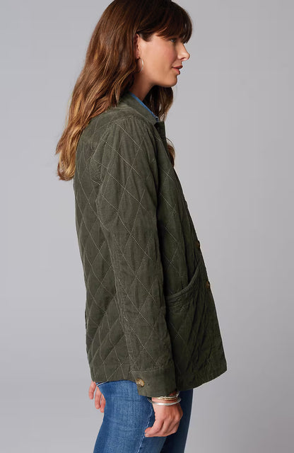 Quilted-Cord Barn Jacket