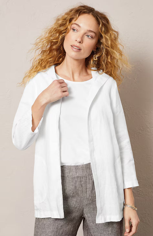 Pure Jill Linen Hooded Jacket