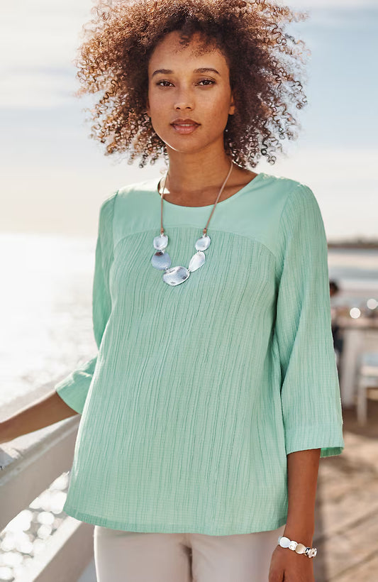 Wearever Crinkle-Textured Top