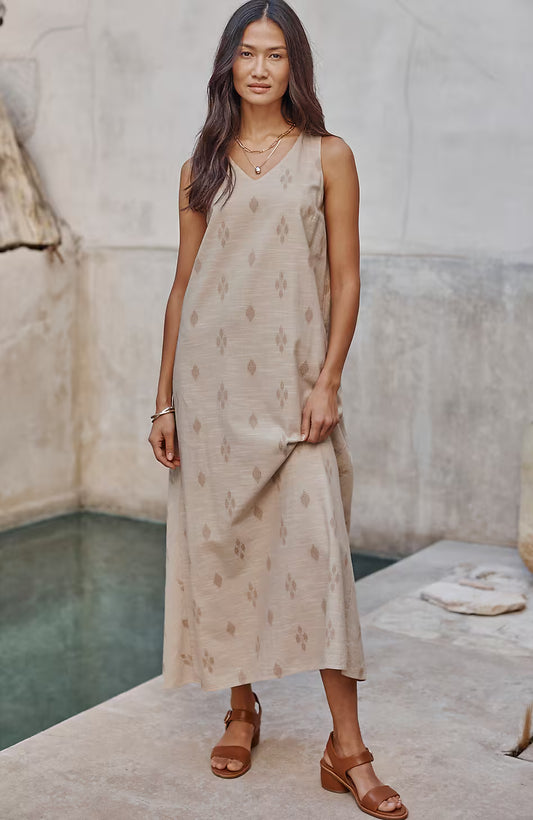 Pure Jill Dobby-Textured Tank Dress