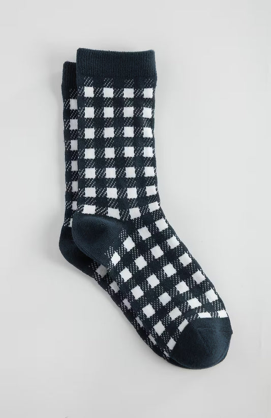 Check Crew Socks