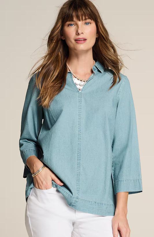Indigo Collared Popover