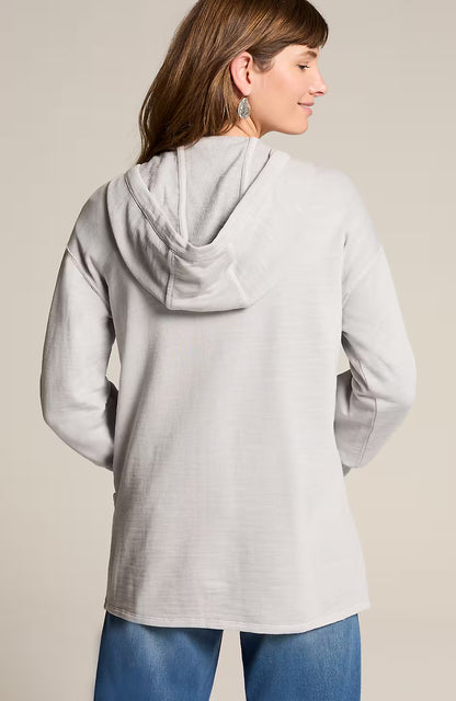 Pure Jill Tea-Dyed Hooded Jacket
