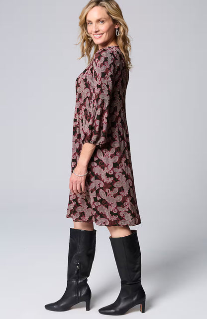Wearever Sunburst-Pleated Dress