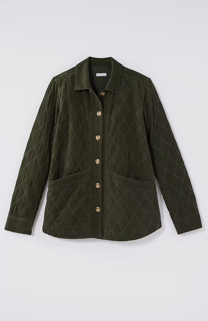 Quilted-Cord Barn Jacket