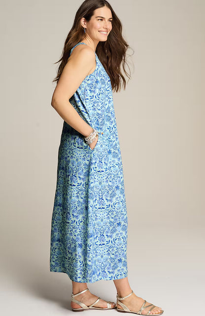 Sleeveless V-Neck Maxi Dress
