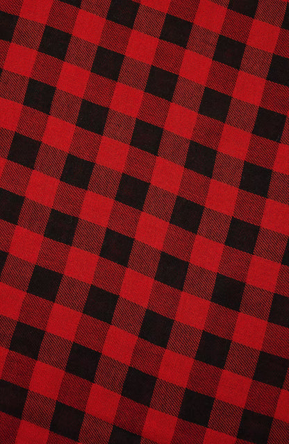 Double-Faced Plaid Scarf