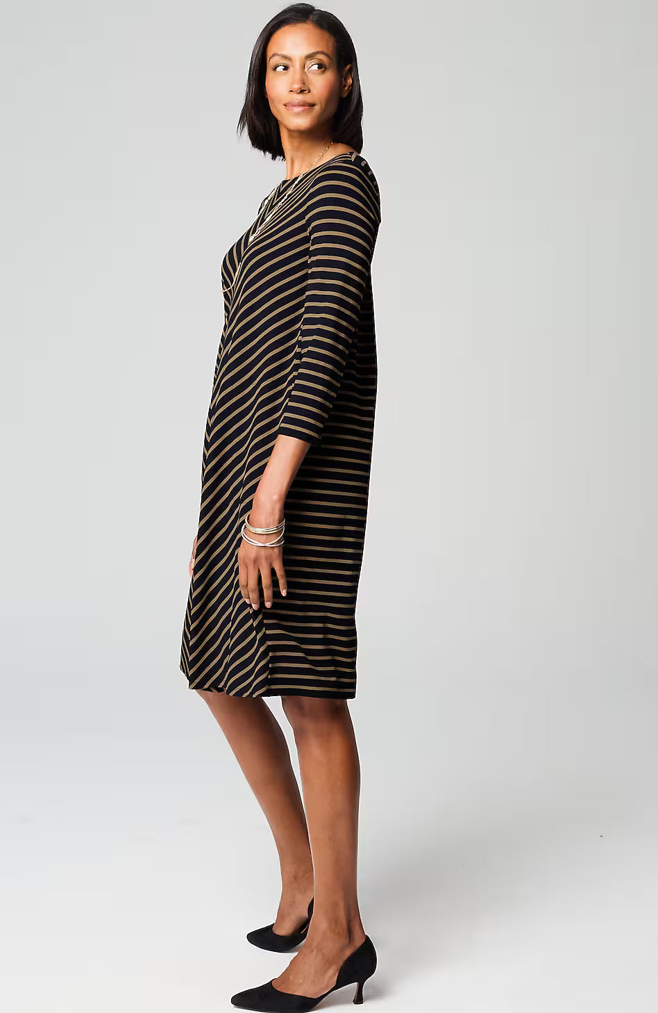 Wearever Knit Pleat-Back Dress