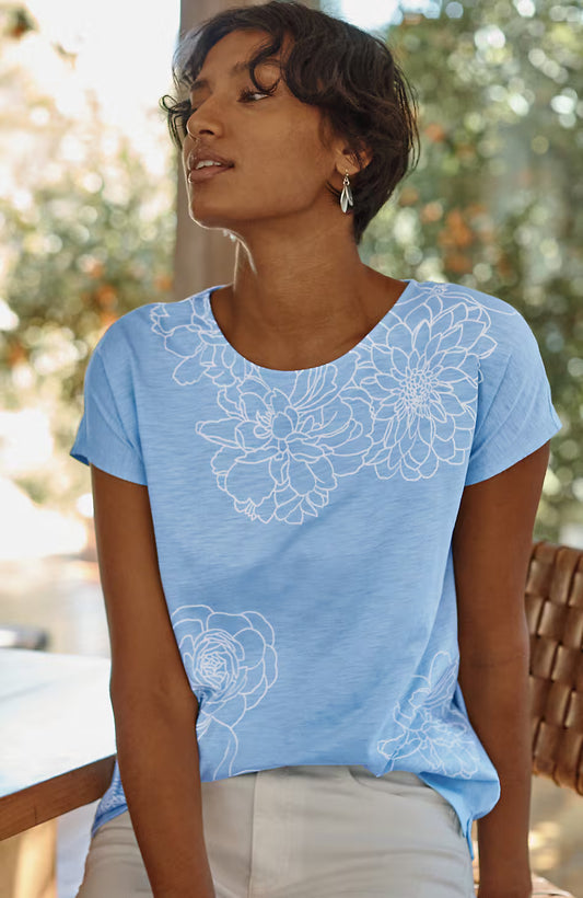 Relaxed Dolman-Sleeve Tee