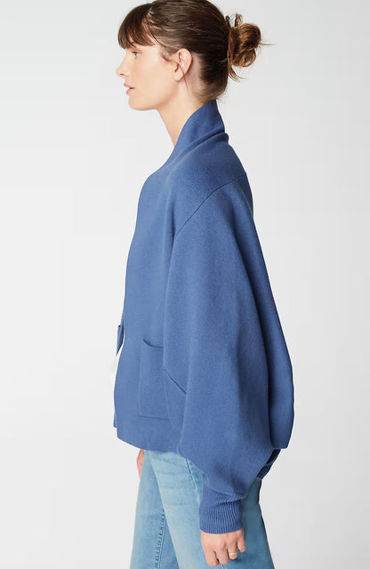 Pure Jill Double-Knit Dolman-Sleeve Cardi