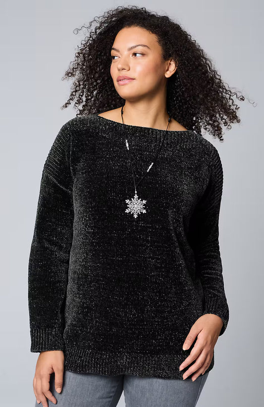 Pure Jill Luxe Chenille Sweater
