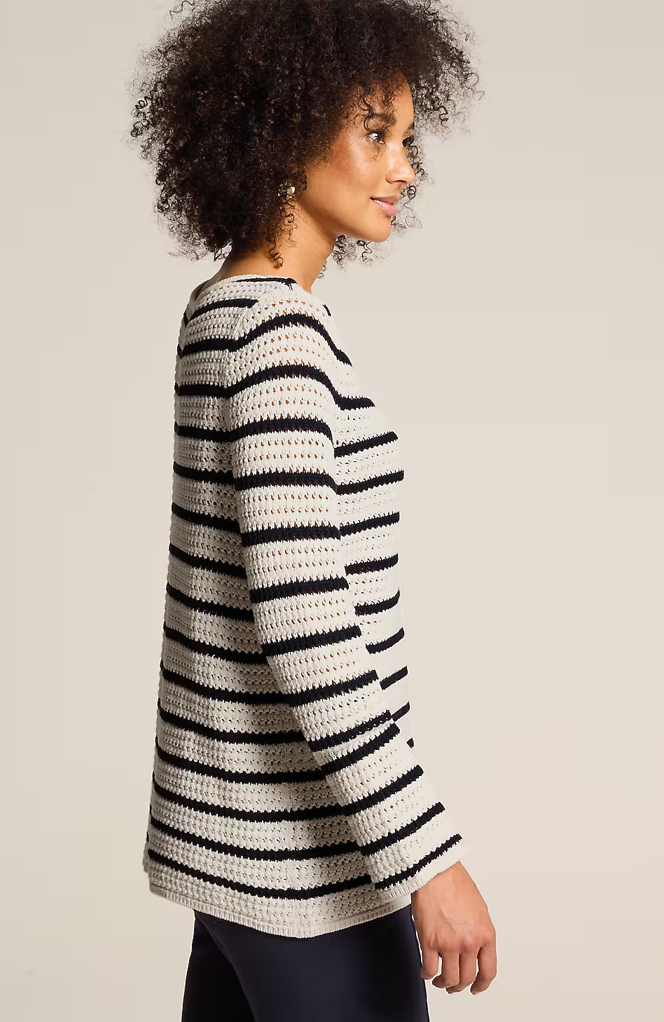 Wearever Open-Textured Stripe Sweater