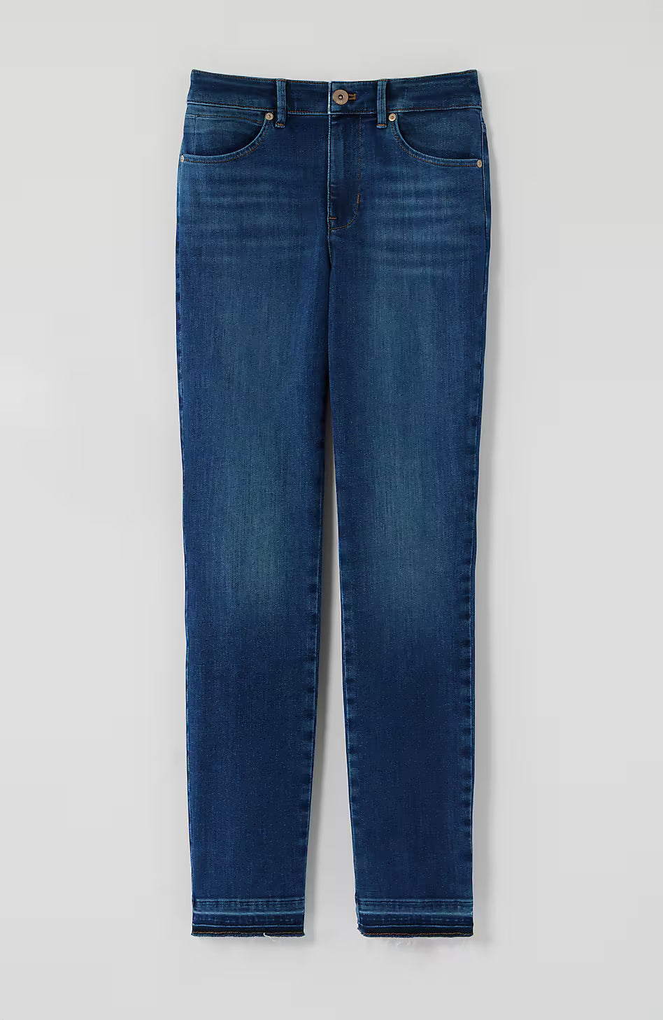 High-Rise Release-Hem Jeans
