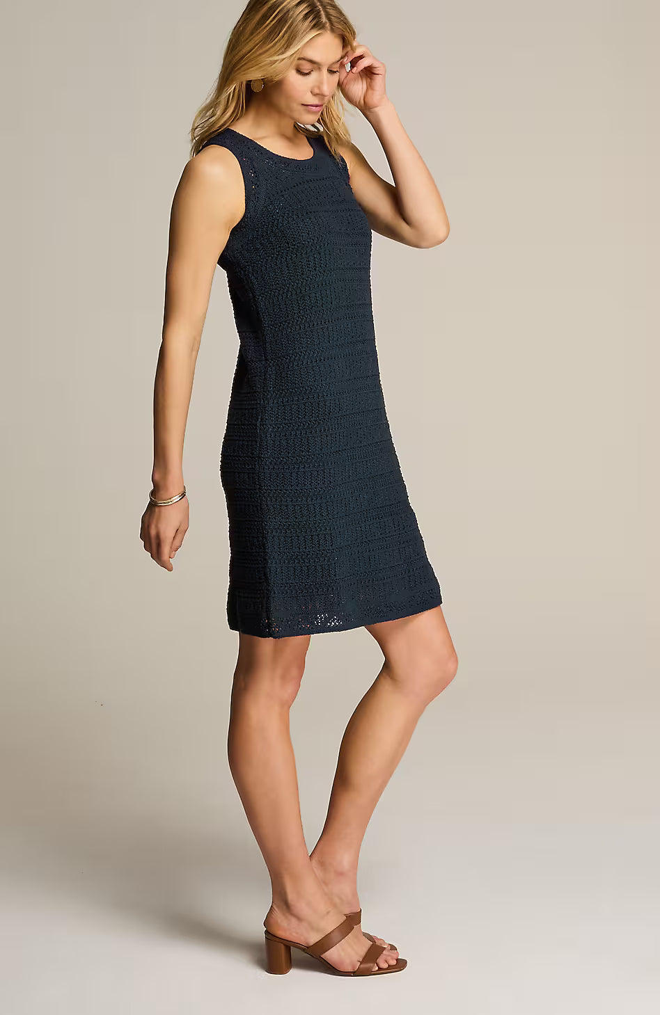 Crochet-Textured Dress