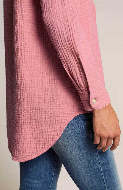 Cotton-Gauze A-Line Tunic