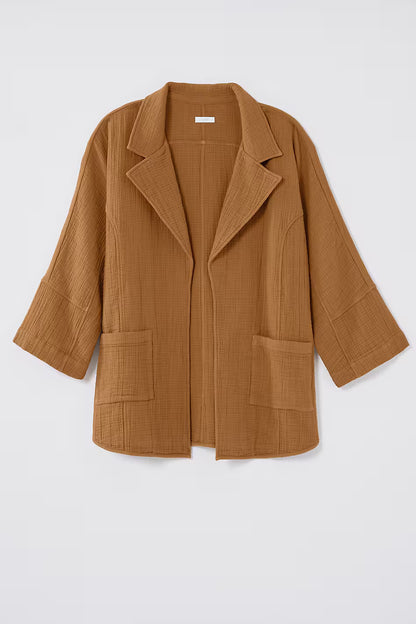 Pure Jill Relaxed Gauze Blazer