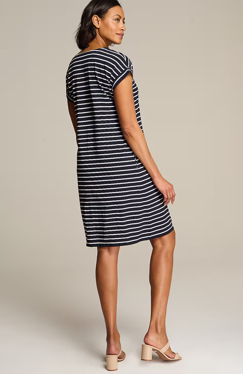 Wearever Cuffed V-Neck T-Shirt Dress