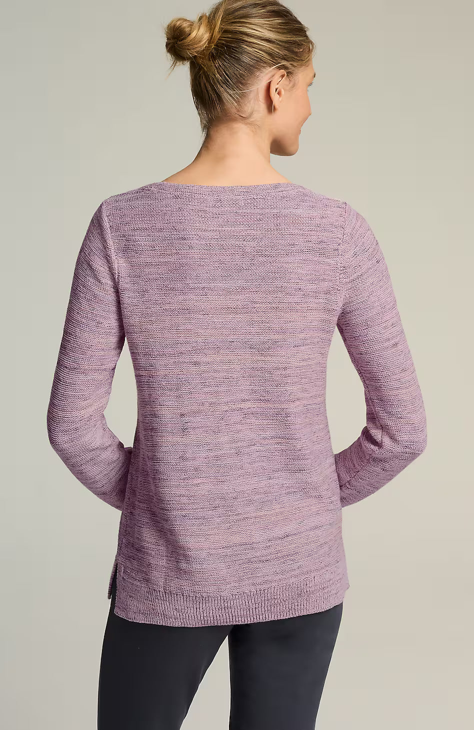 Pure Jill Space-Dyed Textured Sweater