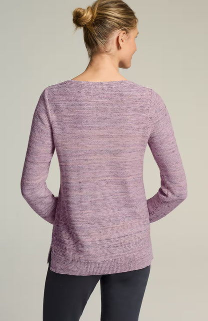 Pure Jill Space-Dyed Textured Sweater