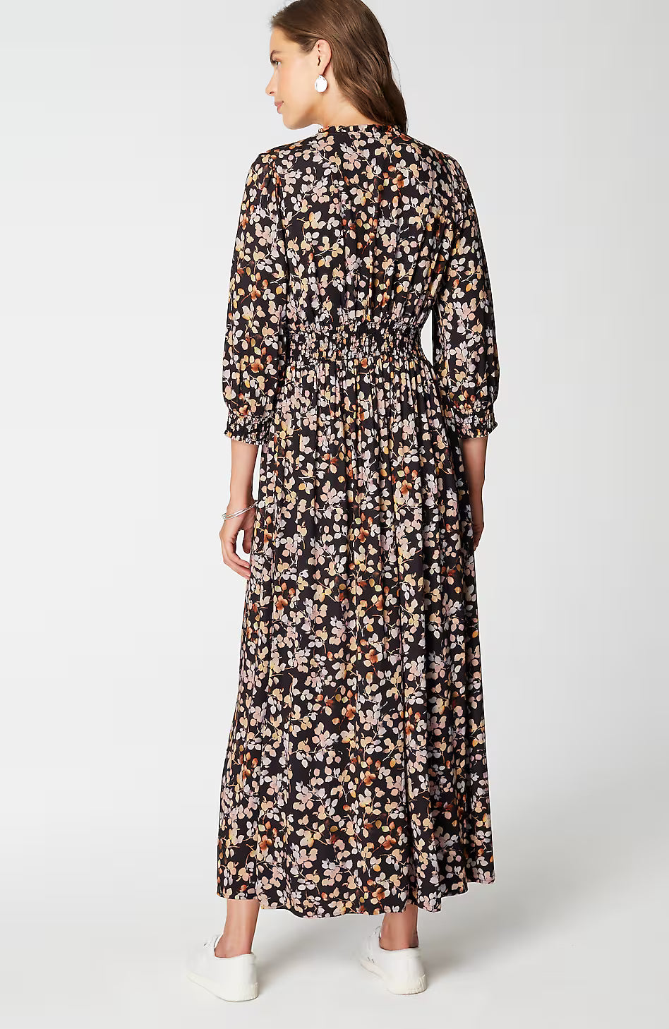 Smocked Sateen Dress