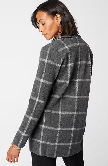 Wearever Windowpane Sweater-Jacket