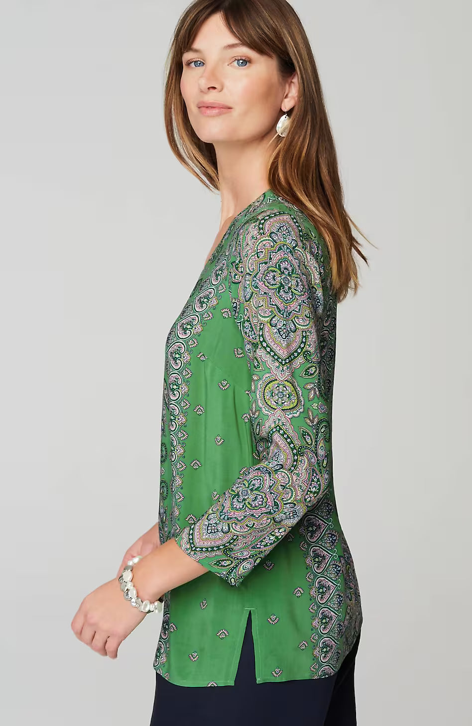 Placed-Paisley Top