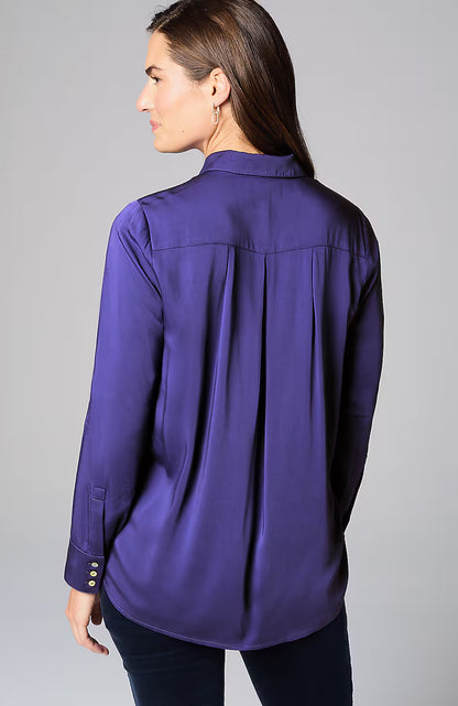 Satin A-Line Shirt