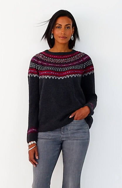 Fair Isle Pullover Sweater