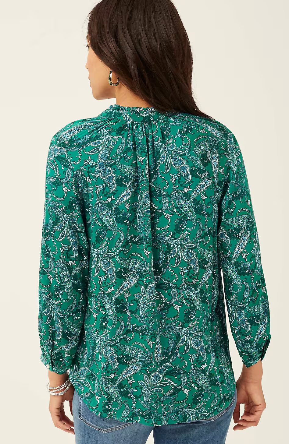 Ruffled Satin Top