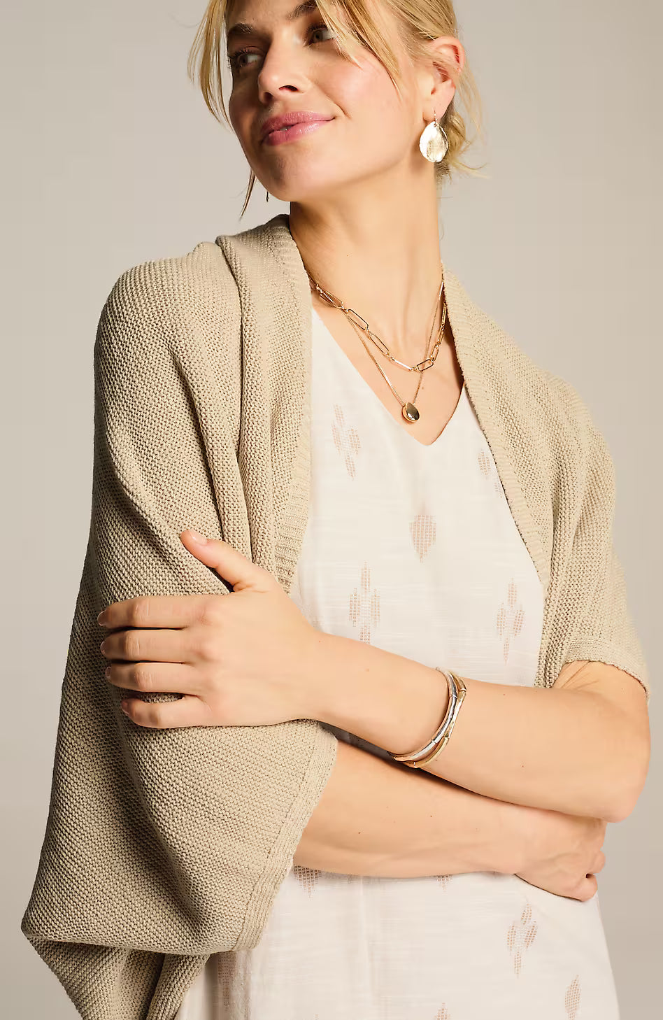 Soft Open-Knit Shrug