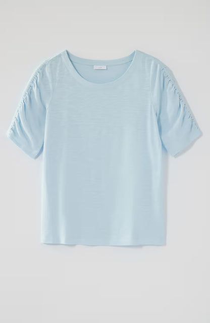 Ruched-Sleeve Top