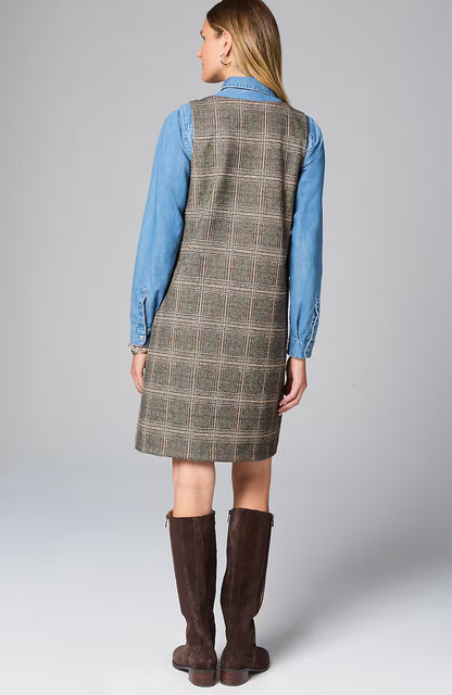 Sleeveless Plaid Dress