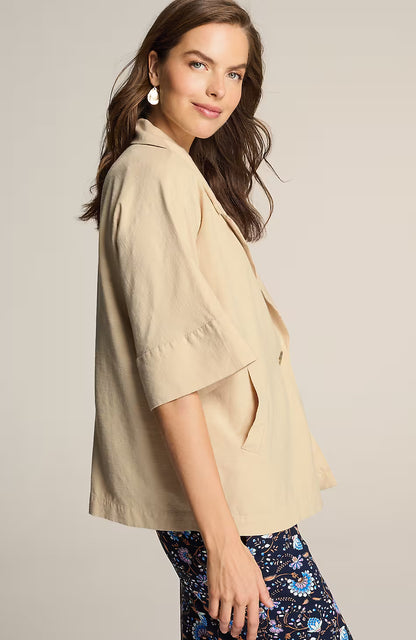 Wearever Collared One-Button Jacket