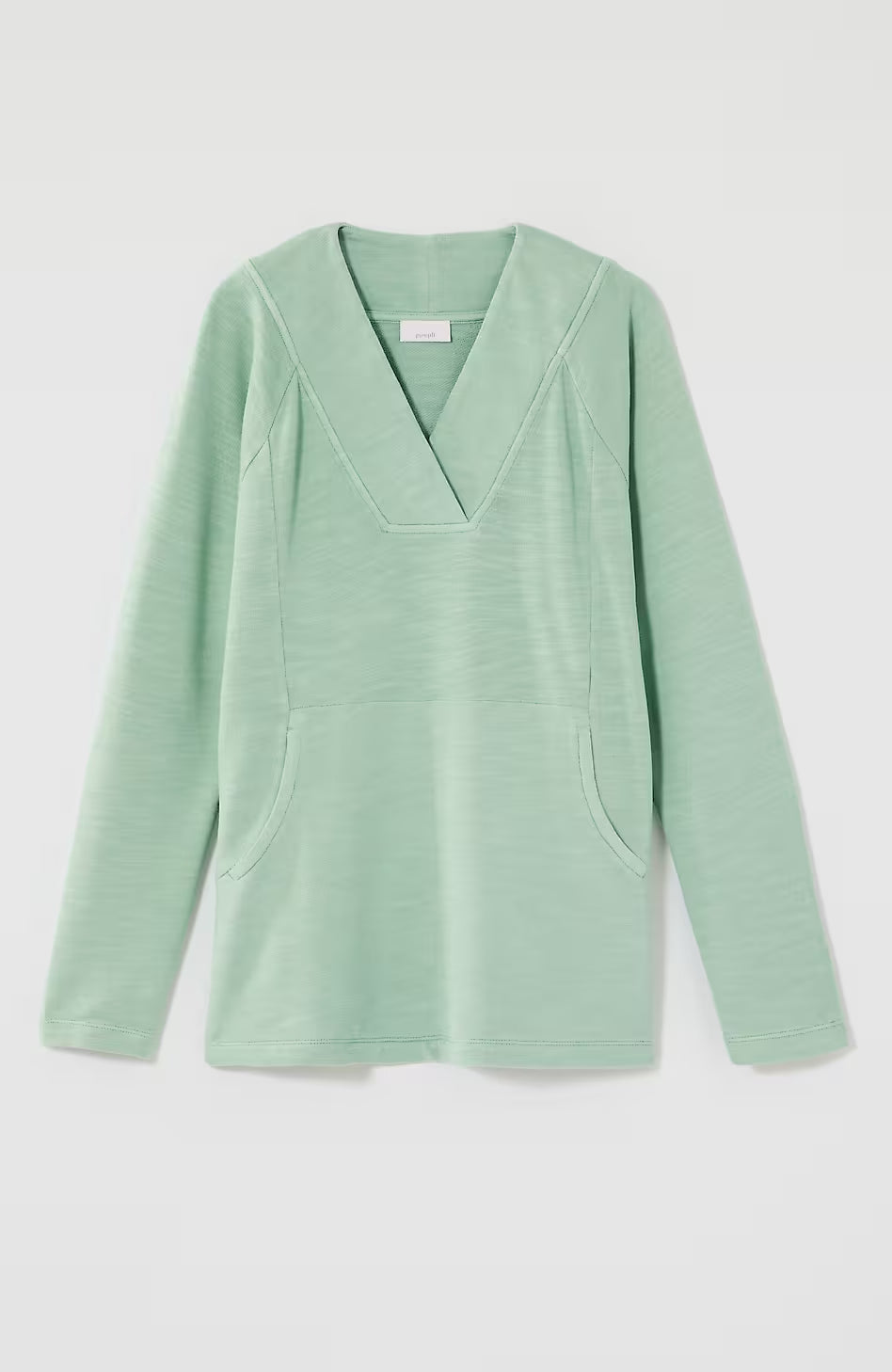 Pure Jill Tea-Dyed Front-Pocket Top