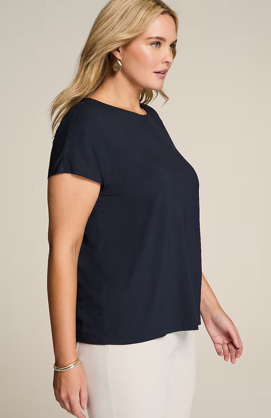 Wearever Easy Cap-Sleeve Tee