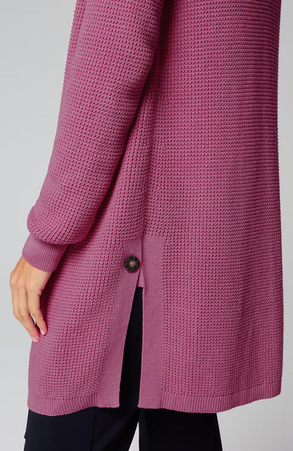 Textured Open-Front Cardi