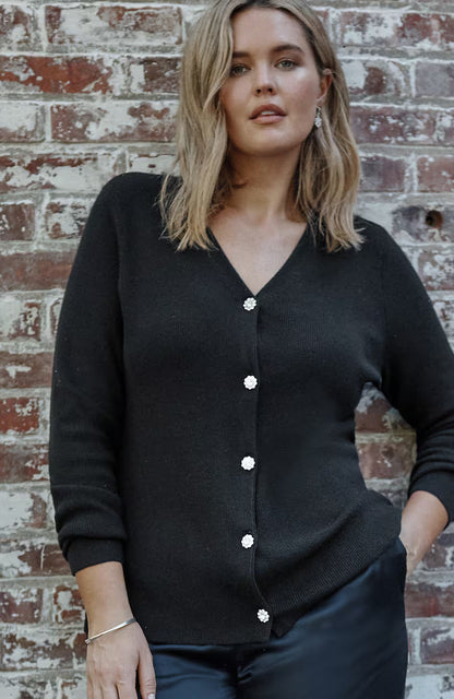 Bejeweled Textured Cardi
