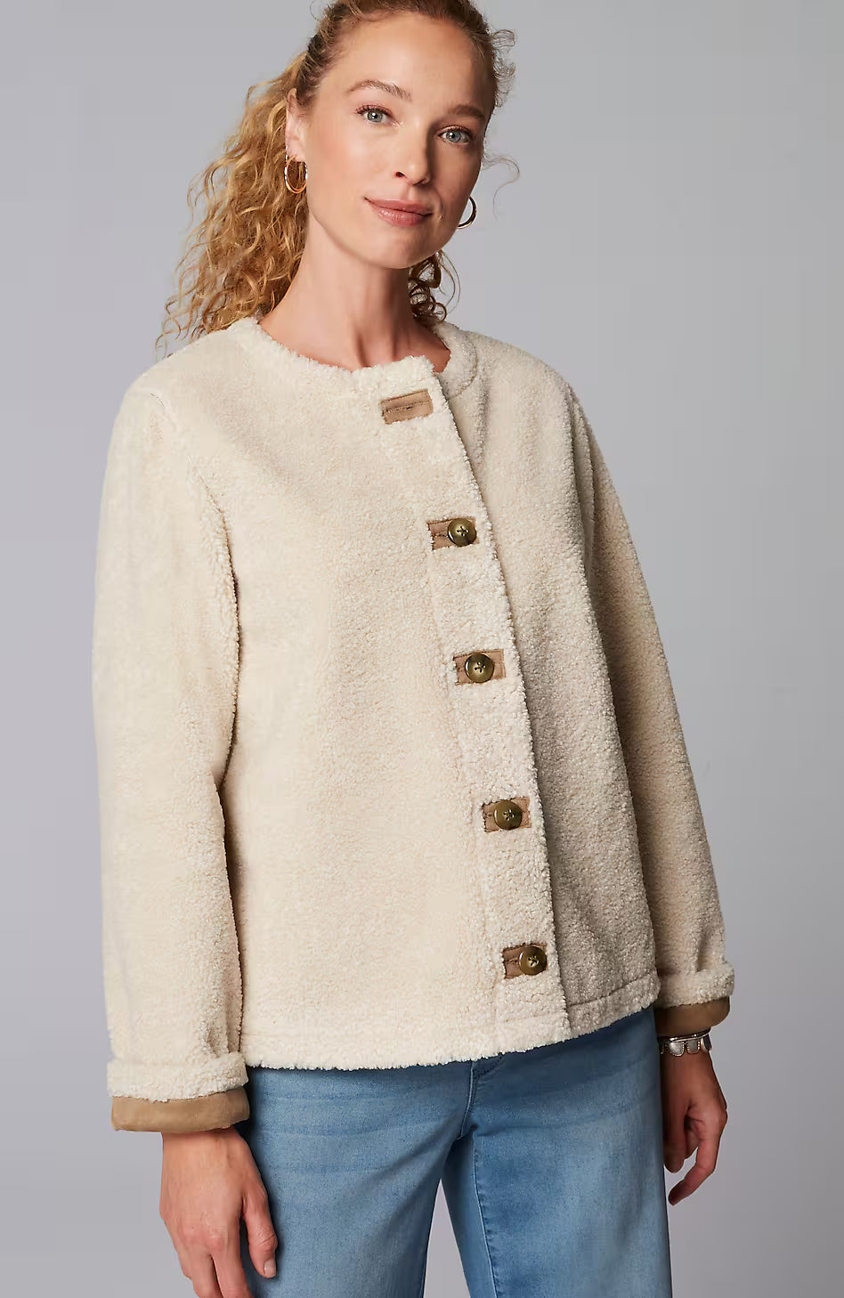 Pure Jill Reversible Teddy Jacket