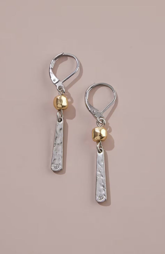 Golden Hour Linear-Bar Earrings