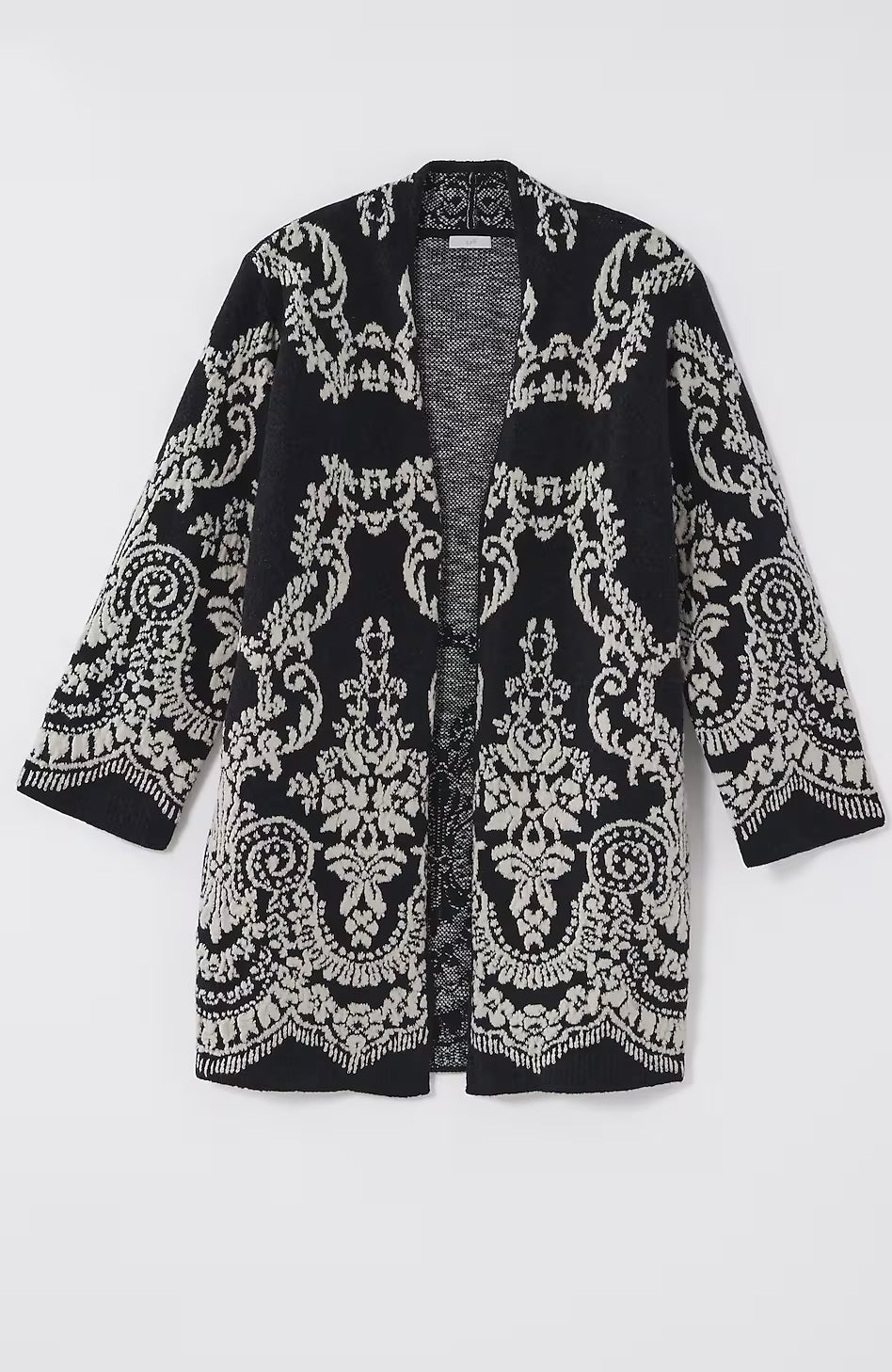 Placed-Jacquard Cardi