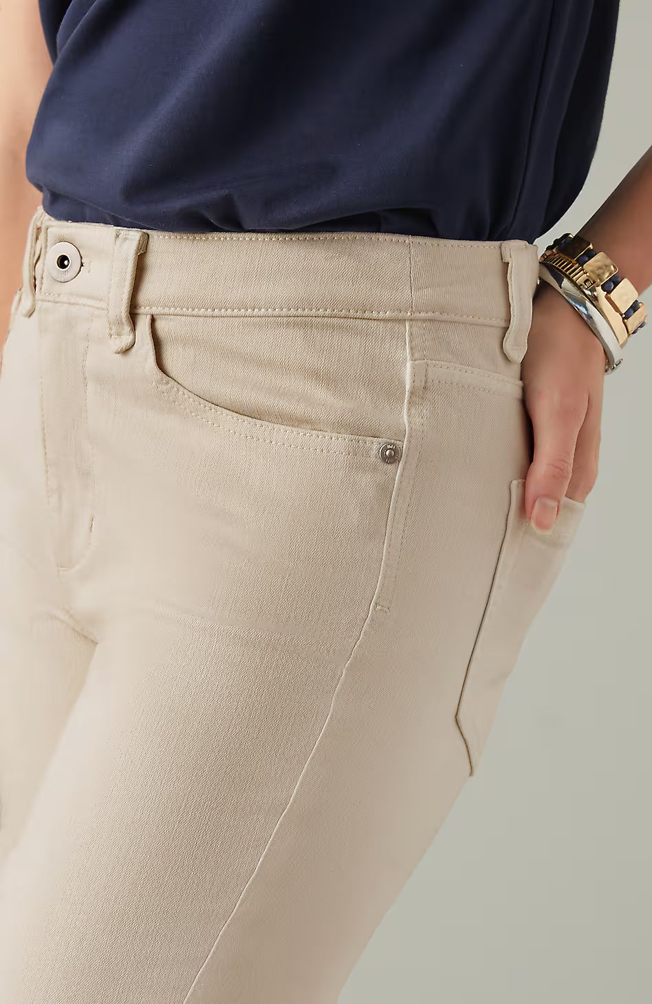 High-Rise Demi-Boot Ankle Jeans
