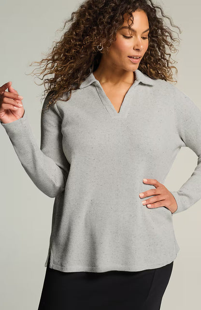 Wearever Collared Waffle Top