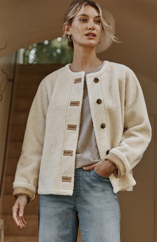 Pure Jill Reversible Teddy Jacket