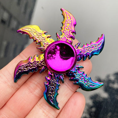 Vibrant Metal Fidget Spinner - Gyroscope en alliage coloré avec des motifs complexes, idéal pour soulager le stress et les cadeaux de fête, jouet de fidget de fête | Vibrant Fidget Spinner | Jouet de fidget durable, cadeaux de fidget spinner