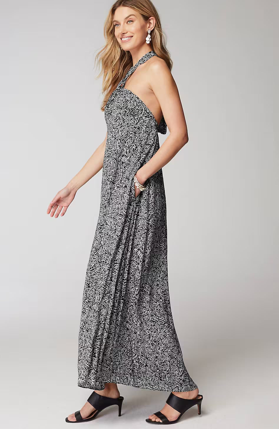 Twisted-Halter Dress