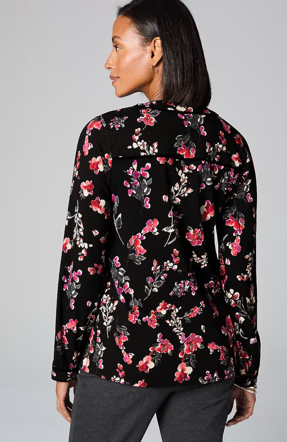 Velvet-Piped Top