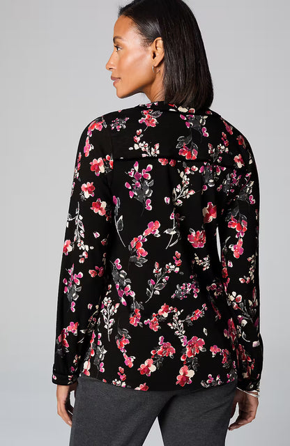 Velvet-Piped Top